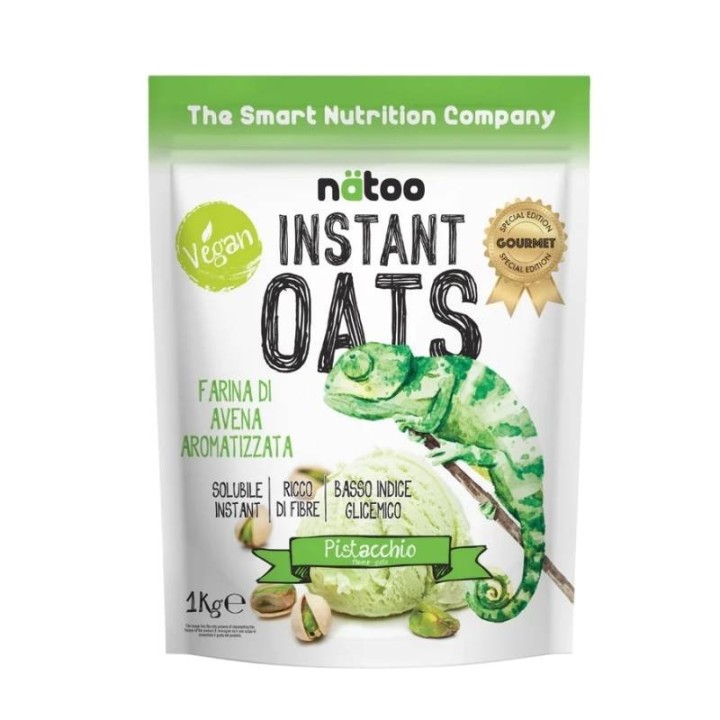 Natoo Farina d'Avena Istantanea – Pistacchio – 1 kg