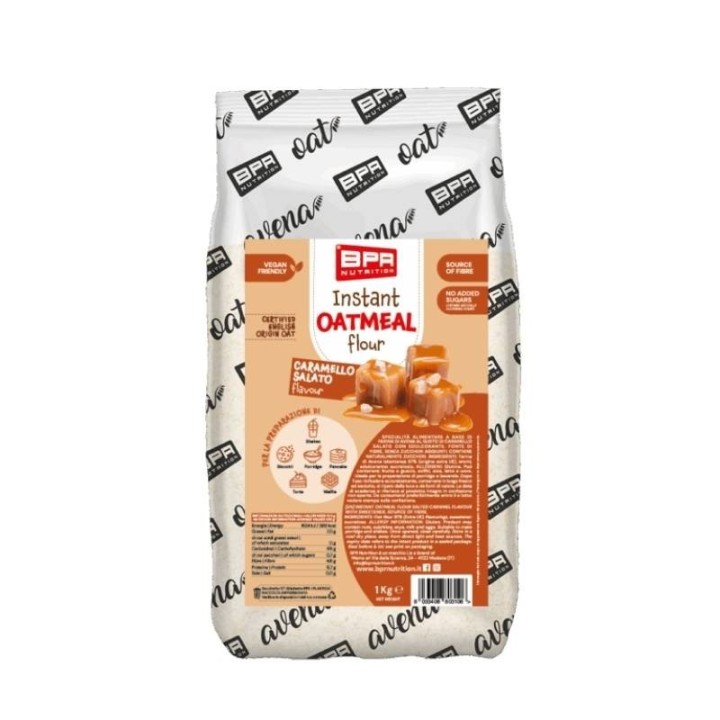 BPR Nutrition Farina d'Avena Istantanea – Caramello Salato – 1 kg
