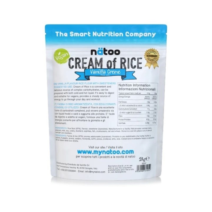 Nätoo Crema di Riso Vanilla Cream 1kg | ProteinPower