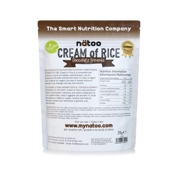 Nätoo Crema di Riso Chocolate Brownie 1kg | ProteinPower