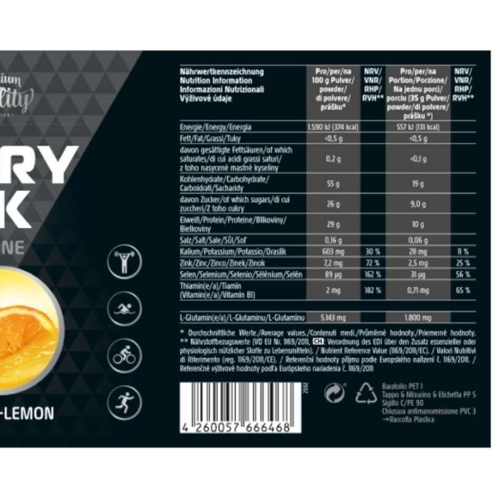 Inkospor Recovery Drink Arancia Limone 525g | ProteinPower