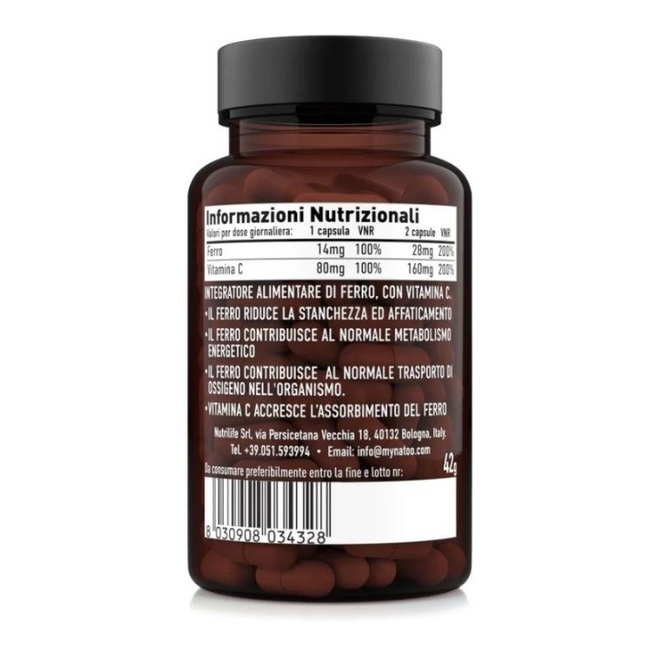 Nätoo Ferro Bisglicinato 120 Capsule | ProteinPower